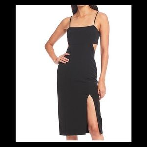 Gianni Bini Black Lillian Midi Dress size 4